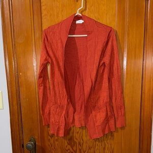Cielo Rust Open-Front Cardigan